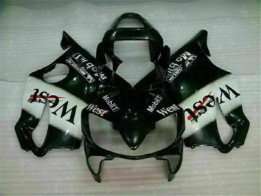 CBR 600 F4i 2001-2003 Verkleidungen - Weiß Schwarz West