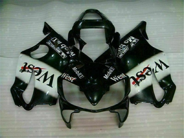 CBR 600 F4i 2001-2003 Verkleidungen - Weiß Schwarz West CBR 600 F4i 2001-2003 Verkleidungen - Weiß Schwarz West