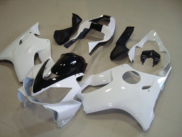 CBR 600 F4i 2001-2003 Verkleidungen - Weiß mit Schwarz Streifen CBR 600 F4i 2001-2003 Verkleidungen - Weiß mit Schwarz Streifen