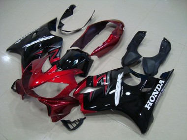 CBR 600 F4i 2004-2007 Verkleidungen - Candy Rot Schwarz