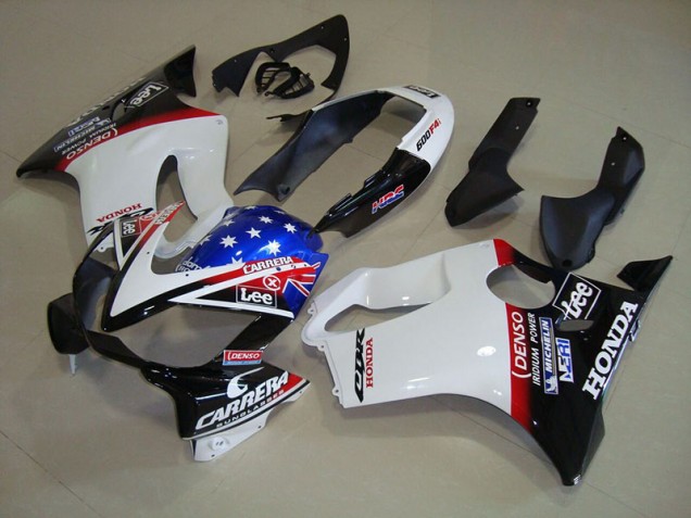 CBR 600 F4i 2004-2007 Verkleidungen - Weiß Blau DENSO HRC Carrera