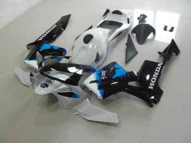 CBR 600 RR 2003-2004 Verkleidung - Weiß Schwarz Blau