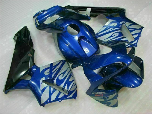 CBR 600 RR 2003-2004 Verkleidungen - Blau mit silberner Flamme CBR 600 RR 2003-2004 Verkleidungen - Blau mit silberner Flamme