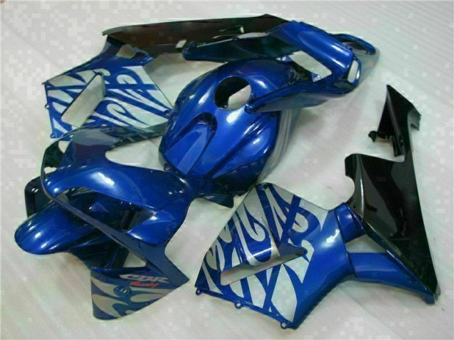 CBR 600 RR 2003-2004 Verkleidungen - Blau mit silberner Flamme CBR 600 RR 2003-2004 Verkleidungen - Blau mit silberner Flamme