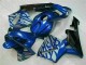 CBR 600 RR 2003-2004 Verkleidungen - Blau mit silberner Flamme CBR 600 RR 2003-2004 Verkleidungen - Blau mit silberner Flamme