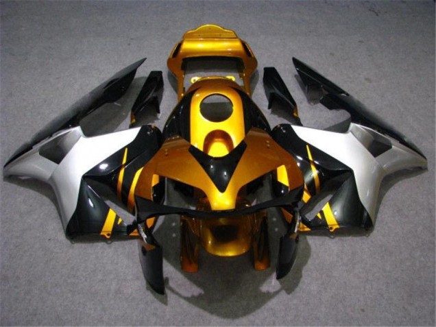 CBR 600 RR 2003-2004 Verkleidungen - Gold Silber Schwarz CBR 600 RR 2003-2004 Verkleidungen - Gold Silber Schwarz