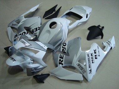 CBR 600 RR 2003-2004 Verkleidungen - Repsol Weiß Silber