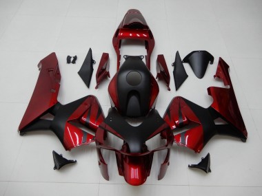 CBR 600 RR 2003-2004 Verkleidungen - Rot Schwarz