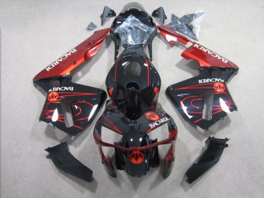 CBR 600 RR 2003-2004 Verkleidungen - Schwarz Rot RACARDI