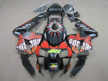 CBR 600 RR 2003-2004 Verkleidungen - Schwarz Rot Repsol 46