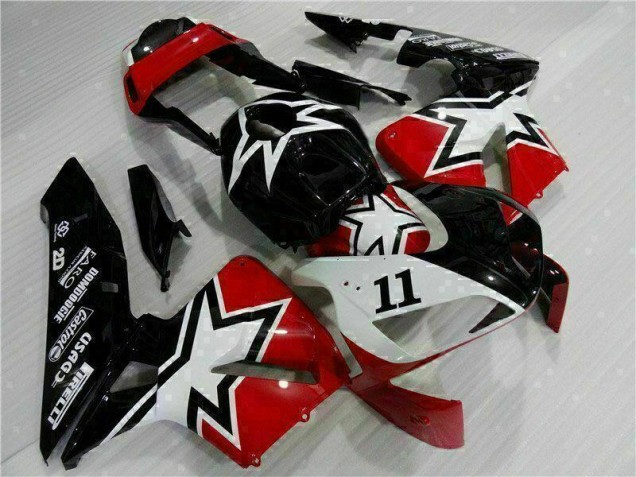 CBR 600 RR 2003-2004 Verkleidungen - Schwarz Weiß 11 CBR 600 RR 2003-2004 Verkleidungen - Schwarz Weiß 11