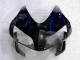 CBR 600 RR 2003-2004 Verkleidungen - Schwarz mit Blaur Flamme CBR 600 RR 2003-2004 Verkleidungen - Schwarz mit Blaur Flamme
