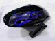 CBR 600 RR 2003-2004 Verkleidungen - Schwarz mit Blaur Flamme CBR 600 RR 2003-2004 Verkleidungen - Schwarz mit Blaur Flamme