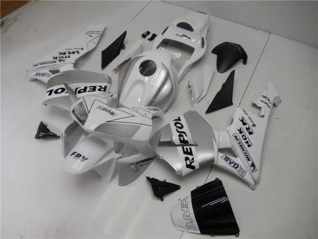 CBR 600 RR 2003-2004 Verkleidungen - Silber Weiß Schwarz Repsol CBR 600 RR 2003-2004 Verkleidungen - Silber Weiß Schwarz Repsol