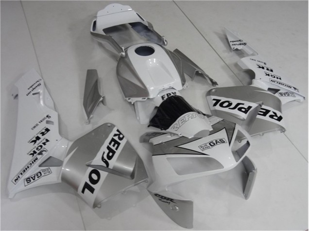 CBR 600 RR 2003-2004 Verkleidungen - Silver Weiß Schwarz Repsol CBR 600 RR 2003-2004 Verkleidungen - Silver Weiß Schwarz Repsol