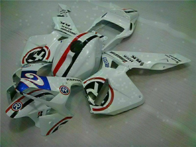 CBR 600 RR 2003-2004 Verkleidungen - Weiß Blau R 2