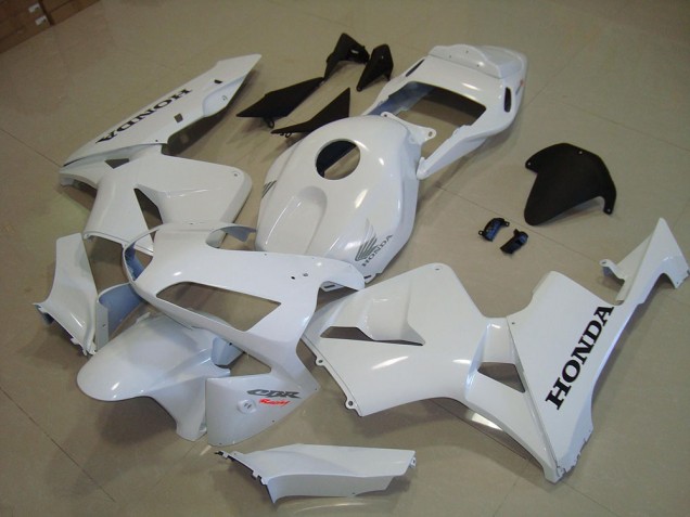 CBR 600 RR 2003-2004 Verkleidungen - Weiß Schwarz Aufkleber