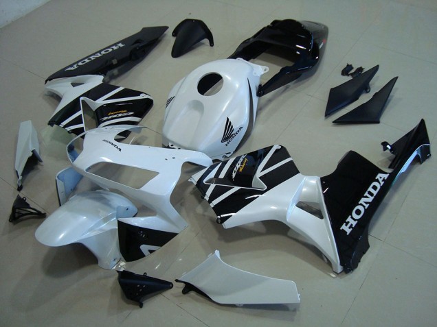CBR 600 RR 2003-2004 Verkleidungen - Weiß Schwarz CBR 600 RR 2003-2004 Verkleidungen - Weiß Schwarz