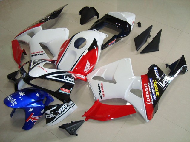 CBR 600 RR 2003-2004 Verkleidungen - Weiß Schwarz Rot Lee CBR 600 RR 2003-2004 Verkleidungen - Weiß Schwarz Rot Lee