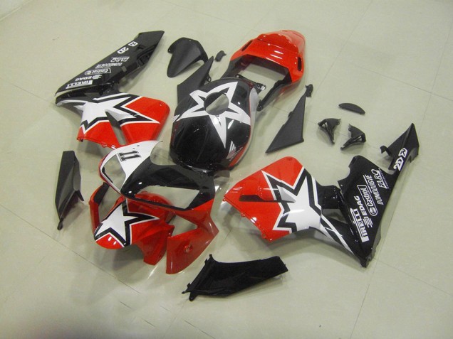 CBR 600 RR 2003-2004 Vollverkleidung - Schwarz Rot