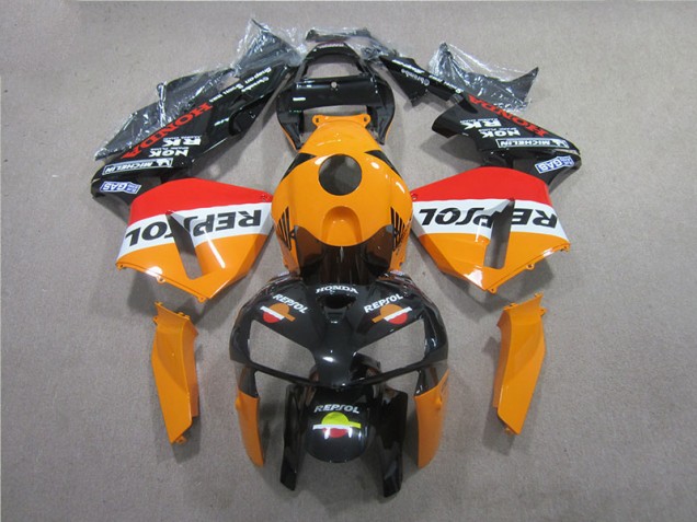 CBR 600 RR 2005-2006 Verkleidung - Orange Schwarz Repsol
