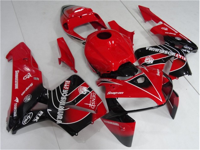 CBR 600 RR 2005-2006 Verkleidung & Plastik - Rot Schwarz