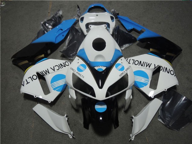 CBR 600 RR 2005-2006 Verkleidung - Weiß Blau Konica Minolta