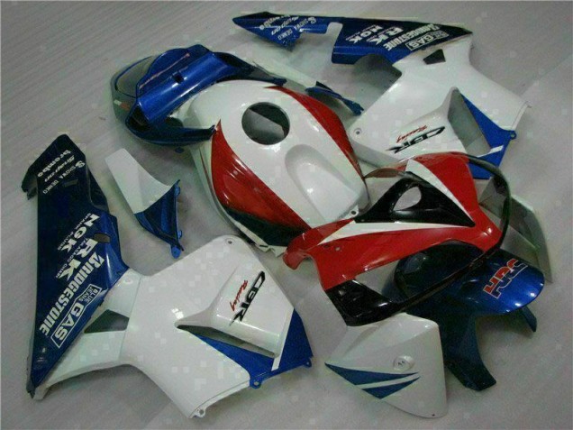 CBR 600 RR 2005-2006 Verkleidung - Weiß Blau