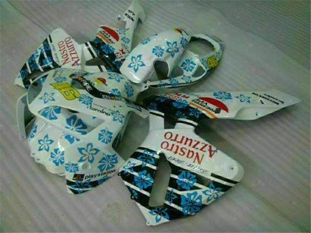 CBR 600 RR 2005-2006 Verkleidung - Weiß Blau Nastro Azzurro 46