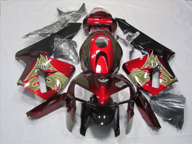 CBR 600 RR 2005-2006 Verkleidungen Komplett Sets - Schwarz Rot