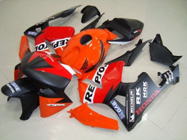 CBR 600 RR 2005-2006 Verkleidungen - Matt Schwarzer Repsol Renn