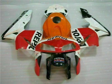 CBR 600 RR 2005-2006 Verkleidungen - Orange Schwarz Repsol