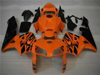 CBR 600 RR 2005-2006 Verkleidungen & Plastik - Orange Schwarz