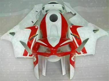 CBR 600 RR 2005-2006 Verkleidungen & Plastik - Rot Weiß