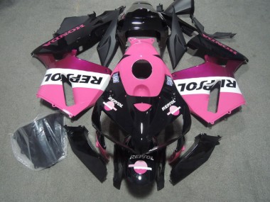 CBR 600 RR 2005-2006 Verkleidungen - Rosa Schwarz Repsol