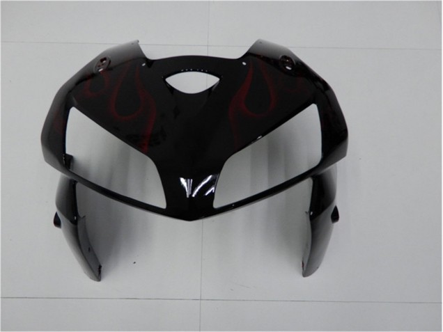 CBR 600 RR 2005-2006 Verkleidungen - Rot Flamme Schwarz
