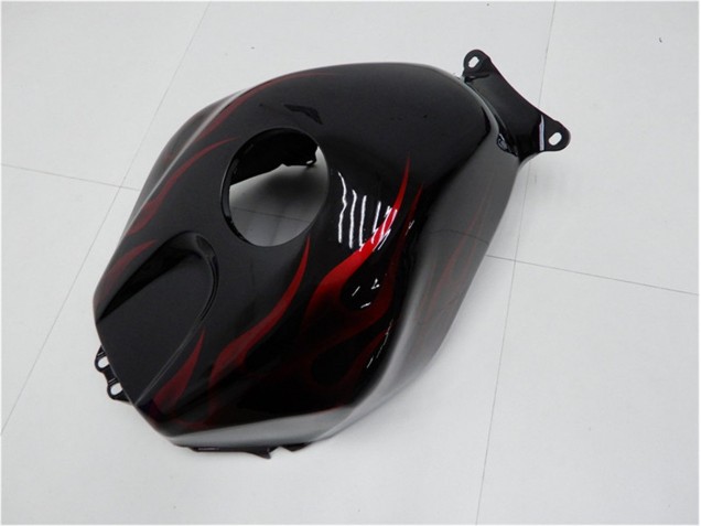 CBR 600 RR 2005-2006 Verkleidungen - Rot Flamme Schwarz