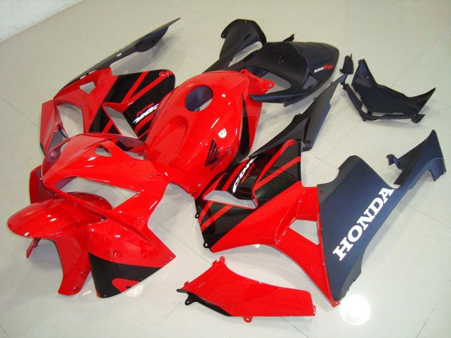 CBR 600 RR 2005-2006 Verkleidungen - Rot Schwarz