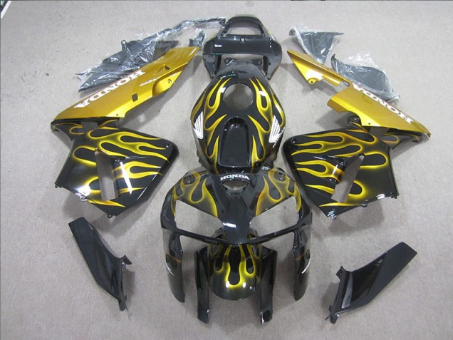 CBR 600 RR 2005-2006 Verkleidungen - Schwarz Gelb Flamme CBR 600 RR 2005-2006 Verkleidungen - Schwarz Gelb Flamme