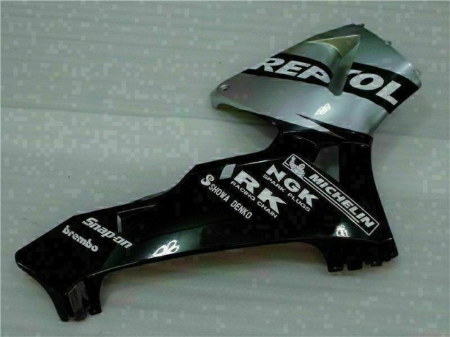 CBR 600 RR 2005-2006 Verkleidungen - Schwarz Silber Repsol