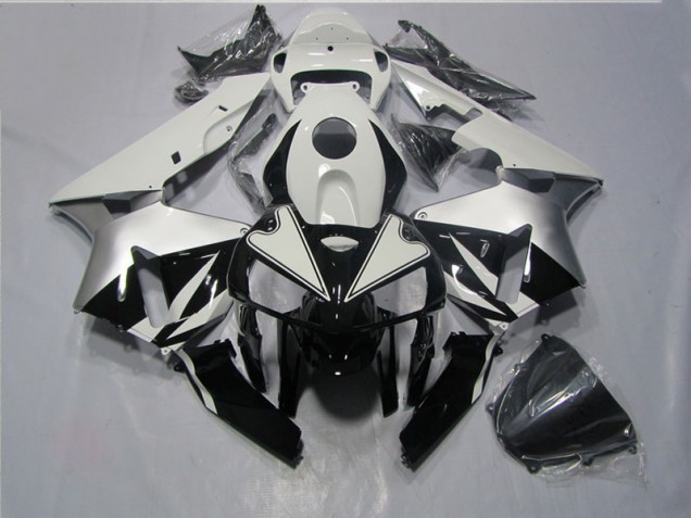 CBR 600 RR 2005-2006 Verkleidungen - Schwarz Weiß