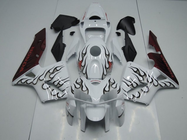 CBR 600 RR 2005-2006 Verkleidungen - Schwarze Flamme