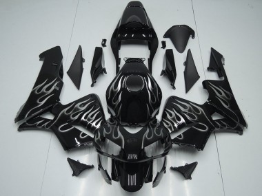 CBR 600 RR 2005-2006 Verkleidungen - Silber Flamme