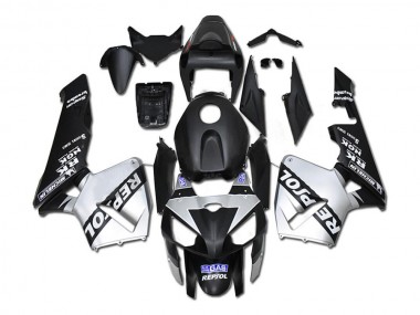 CBR 600 RR 2005-2006 Verkleidungen - Silber Repsol Schwarz
