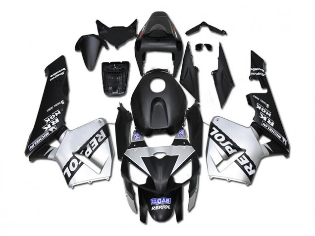 CBR 600 RR 2005-2006 Verkleidungen - Silber Repsol Schwarz CBR 600 RR 2005-2006 Verkleidungen - Silber Repsol Schwarz