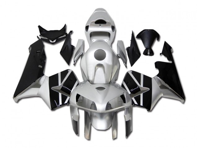 CBR 600 RR 2005-2006 Verkleidungen - Silber Schwarz CBR 600 RR 2005-2006 Verkleidungen - Silber Schwarz