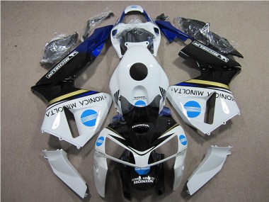 CBR 600 RR 2005-2006 Verkleidungen - Weiß Blau Konica Minolta