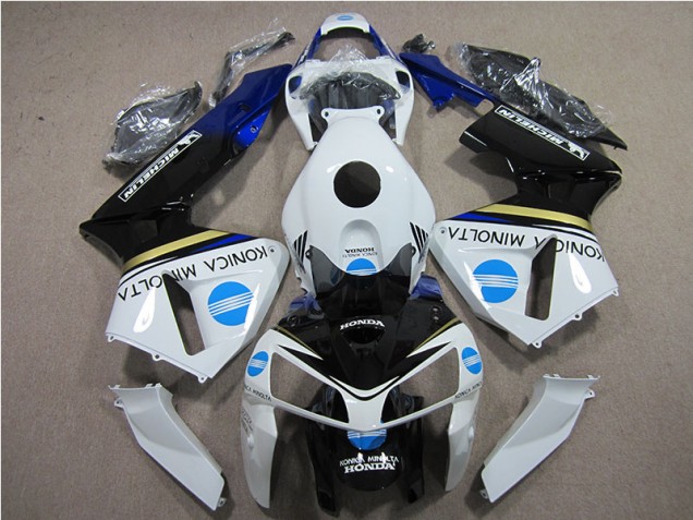 CBR 600 RR 2005-2006 Verkleidungen - Weiß Blau Konica Minolta