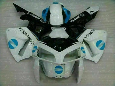 CBR 600 RR 2005-2006 Verkleidungen - Weiß Blau