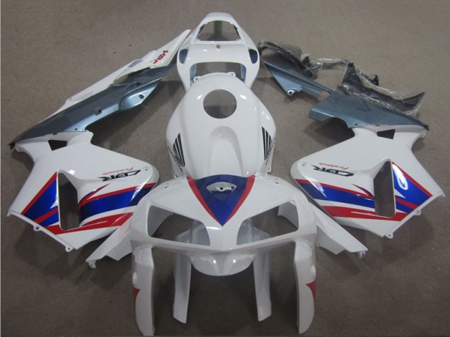 CBR 600 RR 2005-2006 Verkleidungen - Weiß Blau Rot